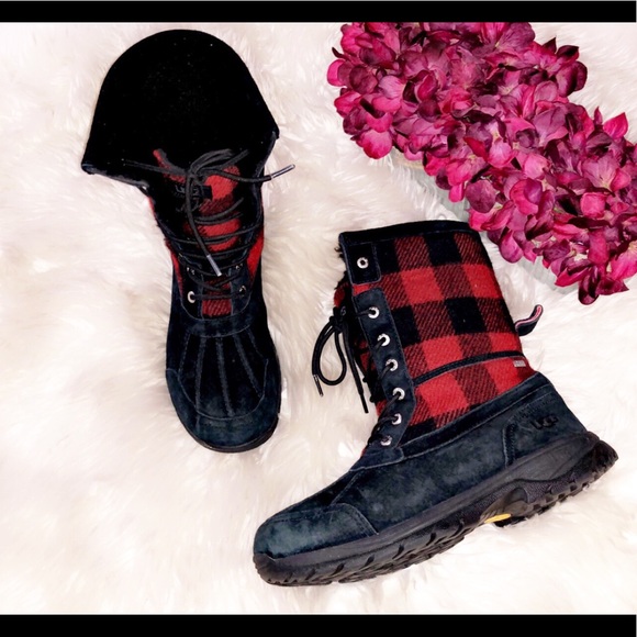 UGG Butte Redwood Boot Buffalo Check Snow Boot - Picture 3 of 8